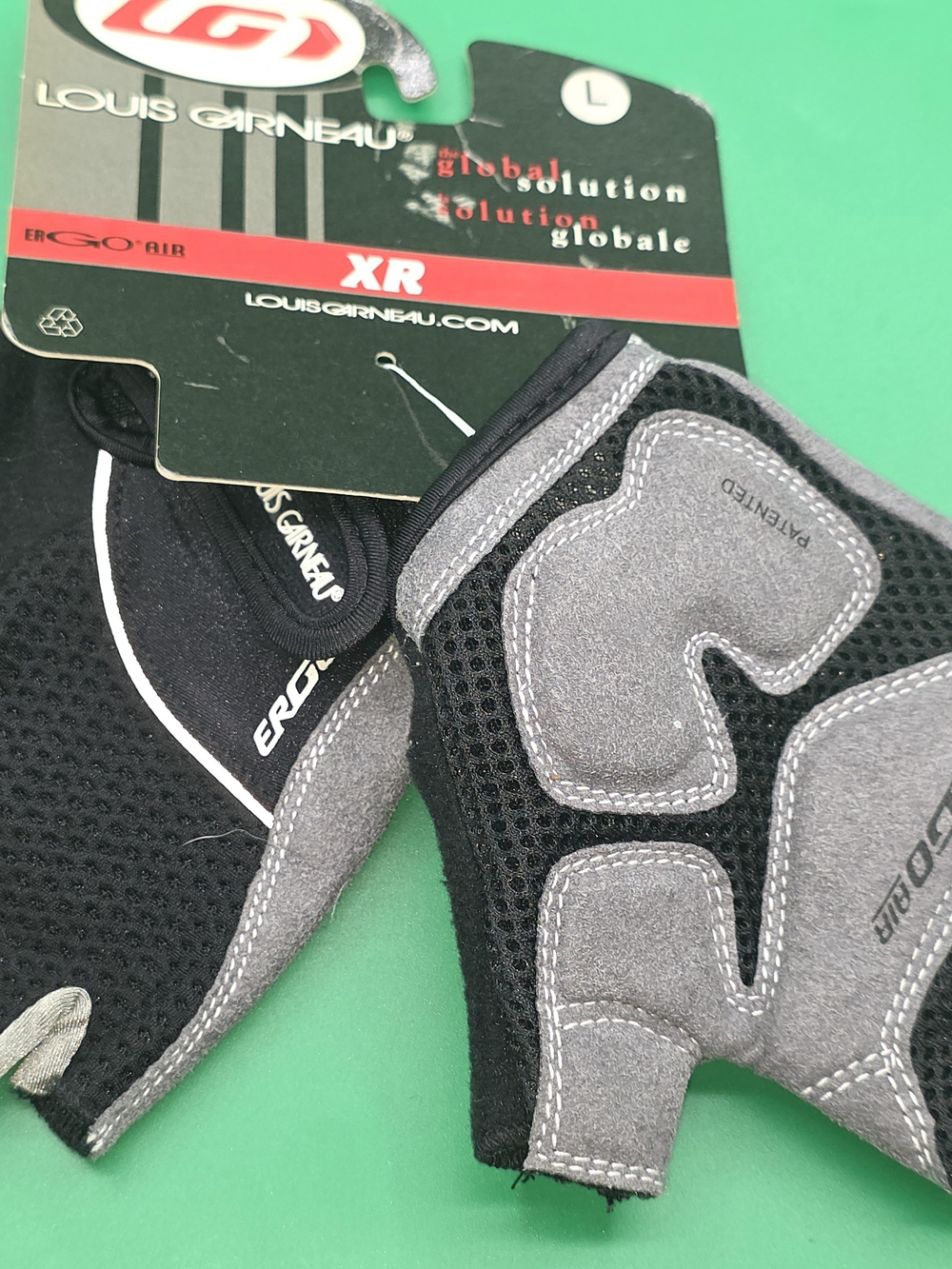 Louis Garneau Men’s Black & Gray Cycling Gloves - L